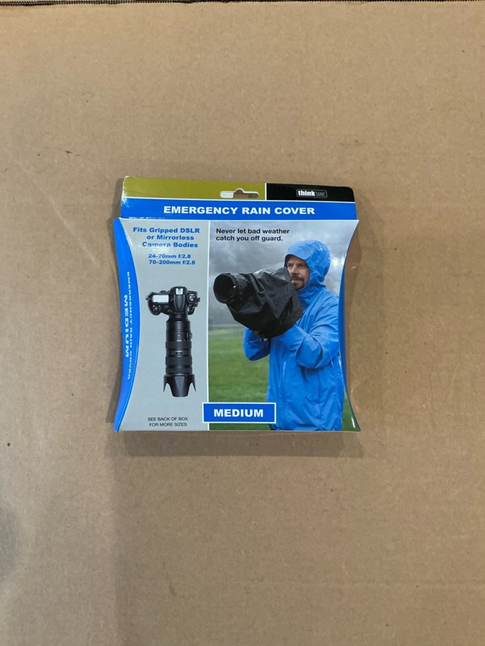 Think Tank Emergency Rain Cover - Medium (Black)